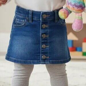 Cat & Jack Ultimate Stretch Denim Button-Front Skirt size 18 Months